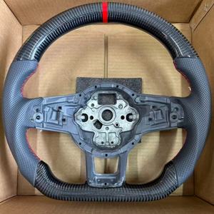 Volant de voiture en fibre de carbone pour Volkswagen Golf6 GolF7.5 GTI GTS <span class=keywords><strong>GLI</strong></span> Mk7 Mk6 GTD GTE R-Line CC Jetta Passat SCIROCCO - Product Image 6