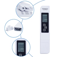 Testeur de qualité de l'eau numérique 3 en 1 avec écran LCD, mesureur de TDS, EC et température, en plastique, personnalisable OEM