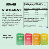 Greenpie Bandes Orales Dissolvables Personnalisées pour le Sommeil, la Détente et l'Énergie – Bandes Orales Dissolvables Énergisantes