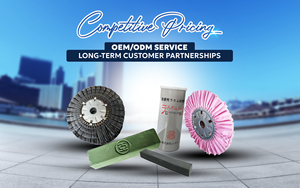 OEM Pink Cloth Wheel 2x16" 3.0mm Surface Buffing Fine Polishing Smooth Glossy Finish <b>Plastic</b> Packaging Manufacturing Export - Product Image 6