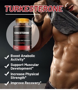 Turkesterone 500mg Cyclodextrin Cápsulas 10 Estandarizado Extracto Muscle Builder Culturismo Suplemento OEM Fuerza Energía 60cp - Product Image 3