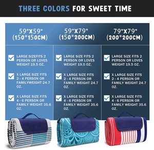 CVS 100% Polyester polaire Camping plage en plein air tapis de pique-nique personnalisé personnalisé portable pliant imperméable couverture de pique-nique - Product Image 5