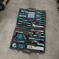 Kit d'outils complet de 117 pièces avec coffret rigide, jeu de douilles à cliquet, clé combinée, tournevis, pinces en chrome vanadium, clé hexagonale