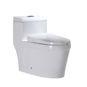 Hengsha เซรามิกห้องน้ำในบ้านประหยัดน้ำกันก<span class=keywords><strong>ล</strong></span>ิ่นระบายน้ำติดผนังห้องนํ้าหนึ่งชิ้นกดชักโครกคู่ดีไซน์ทันสมัยไฟกลางคืน - Product Image 5