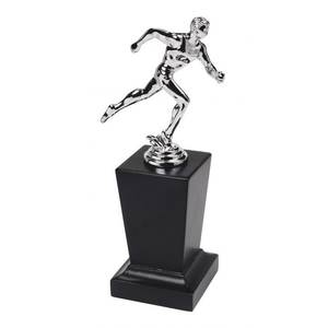 Medaglia Premio Trofeo Runner in Metallo, Vetro e Alluminio per Omaggi Fieristici e Regali di Benvenuto - Product Image 1