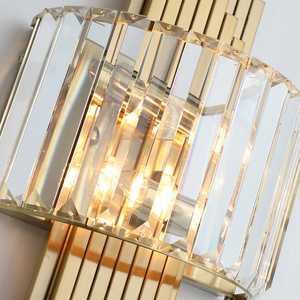 PM sáng tạo nghệ thuật K9 Pha Lê Tường Đèn biệt thự sang trọng phòng khách sofa nền tường phù hợp phong cách Châu Âu đầu giường khung ánh sáng - Product Image 6