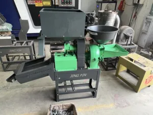 Landmaschine 4-in-1 multifunktionale Reismühle Mahlwerk Mais Reis-Mühlenmaschine mit Vibrationswand