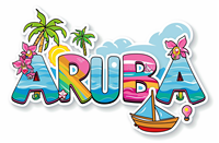 Aimant de réfrigérateur en résine personnalisé en gros, souvenir touristique d'Aruba, décoration de réfrigérateur, marque privée pour cadeau de voyage