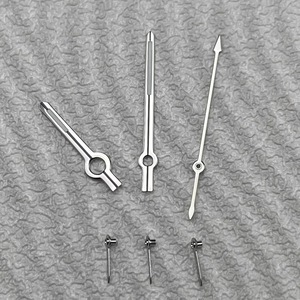 Pièces de montre, six aiguilles vertes lumineuses pour mouvement à quartz VK63, argent, or, rose, noir, rayé - Product Image 4