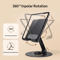 Support de tablette et de téléphone YANJIN, multifonctionnel, pliable, réglable en hauteur, en acier au carbone et silicone, modèle D05 Live
