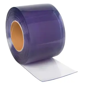 Super Clear transparent PVC curtain/ Sliding PVC curtain strip roll with Smooth surface