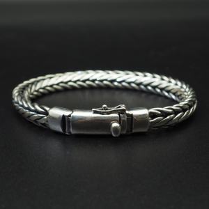 Mighty Thai Silver bracciale 5 mm bracciale Braid Designs cinturino da polso realizzato - Product Image 5