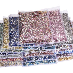 OLeeya Factory - Paquete Grande de 14400 Piezas de Diamantes de Imitación sin Fijación en Caliente, de la Mejor Calidad, con Parte Posterior Plana, para Decoración de Uñas y Vasos - Product Image 3