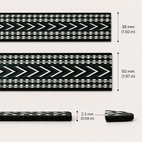 Ruban tissé jacquard à chevrons Deepeel WR615 38mm 50mm, ruban coloré pour sacs, vêtements, accessoires de couture
