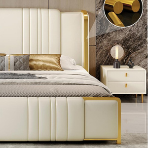 Ensemble de meubles de chambre à coucher, lit <span class=keywords><strong>king</strong></span> size de luxe, fabricant de lits sur mesure, lit de grande taille pour la maison - Product Image 5
