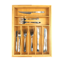 Organisateur de tiroir de cuisine extensible sur pied, personnalisable, pour contenants alimentaires, porte-ustensiles réglable, plateau à couverts pour salle de bain