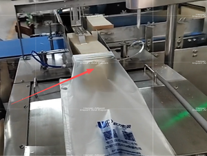 Cortadora de <span class=keywords><strong>Pan</strong></span> Continua con Orificio para Colgar, Abridor de Bolsas Prefabricadas, Máquina para Atar Bolsas de Tostadas, Línea de Producción para Procesamiento de Alimentos y Snacks - Product Image 3