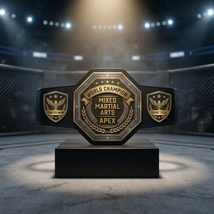 เข็มขัดแชมป์โลก MMA ยี่ห้อ Apex รุ่นหนังแท้ สำหรับนักมวยรุ่นเฮฟวี่เวท ขนาดผู้ใหญ่ - Product Image 2