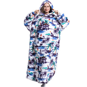 Manta con Capucha Estampada Extra Grande, Sudadera Personalizada de Felpa Suave, Cálida y Cómoda para el Hogar, Noches de Cine y Camping - Product Image 6