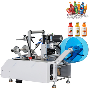 Automatic Labeling Machine <b>Adjustable</b> Spacing for Manual Placement 4-Side Labeling for <b>Square</b> Bottles Electric Driven Stainless - Product Image 4