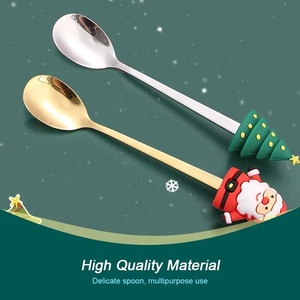 Cubiertos Dorados para Restaurante YUYANG, Juego de Cubiertos de Acero Inoxidable de 4 Piezas, Cuchara y Tenedor para Café y Postre con Caja de Regalo - Product Image 6