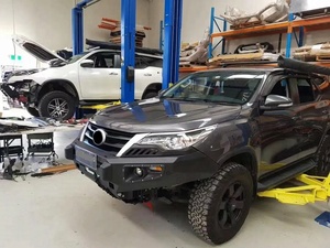 อุปกรณ์เสริม<span class=keywords><strong>รถ</strong></span>ยนต์หรูหรา YBJ 4WD บัมเปอร์เหล็กบัมเปอร์หน้าสำหรับฟอร์จูนเนอร์รุ่น2016-2021ใหม่ช่วยยกระดับการรับสินค้าบนท้องถนน - Product Image 3