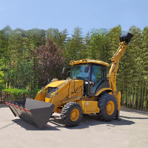 Excavadora diésel con ruedas, equipo de construcción agrícola, mini retroexcavadora - Product Image 5