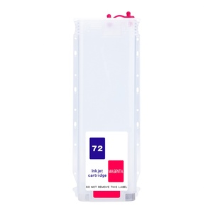 Supercolor 280ML a Set 6 Colors 72 Empty <b>Refill</b> <b>Ink</b> Cartridges With One Main Chip PK for HP Desinjet T610 T770 T790 T1120 T1200 - Product Image 1