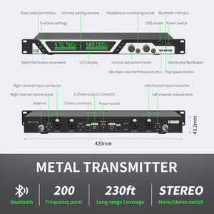 Xtuga Sem200 2 Bodypack 1 Transmitter Chuyên Nghiệp Stereo Không Dây Trong Tai Màn Hình Hệ Thống Màn Hình Trong Tai Với Chức Năng Bluetooth - Product Image 6