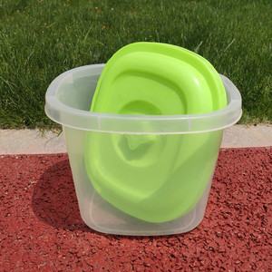 Transparent Rice Storage Bucket 6L Rectangle <b>Plastic</b> With Lid Sealed For <b>Kitchen</b> Grain Storage - Product Image 4