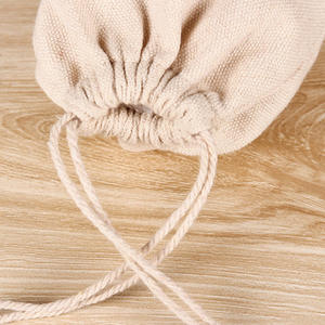 Petits ornements créatifs, pochette en coton, sac en tissu, cordon de serrage, poignée, fabricants écologiques, sacs en coton personnalisés, cadeaux, bijoux - Product Image 3