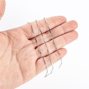 Accessori per collana braccialetto sottile fatti a mano in acciaio inossidabile catena di semi di melone fai da te tappi per <span class=keywords><strong>biella</strong></span> intrecciata gioielli personalizzati - Product Image 3