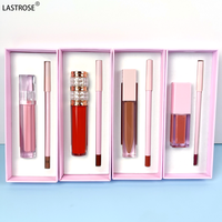 Kits de rouge à lèvres et de crayon à lèvres végétalien à haute pigmentation bricolage Tube différent végétalien marque privée rouge à lèvres liquide mat et ensembles de crayon à lèvres