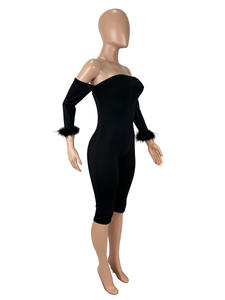 Viviblook Z0131JP01 Mono Casual Elegante Ajustado de Color Liso sin Tirantes y sin Espalda para Mujer - Product Image 6