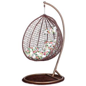 Hanging Birds Nest Basket <b>Swing</b> Chair <b>Top</b> Selling Modern Style Home Dining Kitchen Garden Metal PE Fabric - Product Image 3