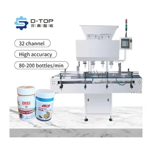 D-top high capacity vibration plate straw counting and packing machine for plastic containers