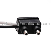 Konektor Lampu Tahan Air 2 Pin, Kabel Daya Listrik 20AWG