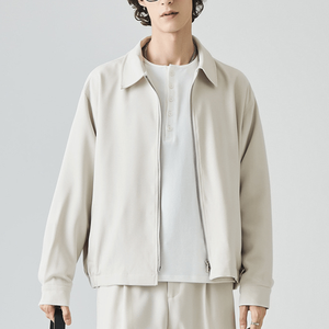 Vestes d'hiver décontractées pour hommes à manches longues, col montant, fermeture éclair intégrale, service OEM disponible - Product Image 1