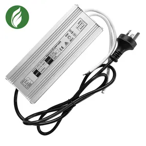 SAA CE ETL approved large wattage 150W 12.5a transformer 12V/24v waterproof led power supply ip67 for flexible light strip
