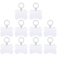 MDF Sublimations-Rohlinge für Haustiermarken, knochenförmig, DIY-Namensanhänger, Wärmeübertragungsrohlinge, Hunde-ID-Anhänger, Namensanhänger für Bastelarbeiten