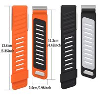 Correa de Repuesto de Silicona Suave para Monitor de Ritmo Cardíaco Whoop 5.0 MG, 25 mm, Hebilla Plegable Ajustable, Pulsera