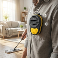 Mini haut-parleur portable sans fil étanche IPX-5 avec micro intégré et commande vocale pour appels téléphoniques et fêtes, alimentation CC