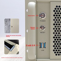 Server Kontrol Industri Chassis 4U Baru Pendingin Air 360 Slot Motherboard EATX Slot Catu Daya ATX USB3.0 Sakelar Logam Tidak Ada