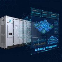 Sistema de Almacenamiento de Energía en Contenedor BESS LFP de 3MWh/4MWh/5MWh, Fabricación OEM/ODM, Almacenamiento de Energía Eólica y Solar para Conexión a la Red Eléctrica