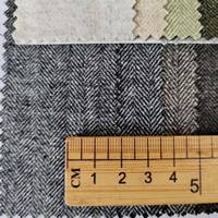 40 Laine 320 g/m à chevrons Flanelle en laine Flanelle Daim Automne et hiver Manteau en laine Direct d'usine Liquidation de stock