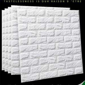 Plaques décoratives en plastique, carreaux ondulé 3d <span class=keywords><strong>auto</strong></span>-adhésifs, 12 pièces - Product Image 2