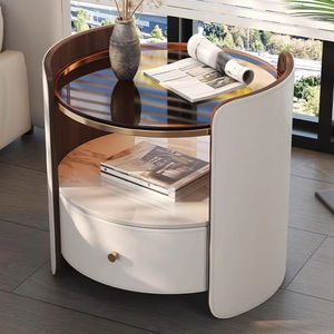 Home Furniture Blue Tooth Speaker Smart Bed Side Table Bedroom Modern Antique Silver Night Stand Smart Nightstand <strong>Bedside</strong> - Product Image 3