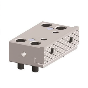Support de mâchoire descendante pour étau modulaire avec surface de serrage réglable et trous percés de précision pour une maintien sécurisé des pièces. - Product Image 2