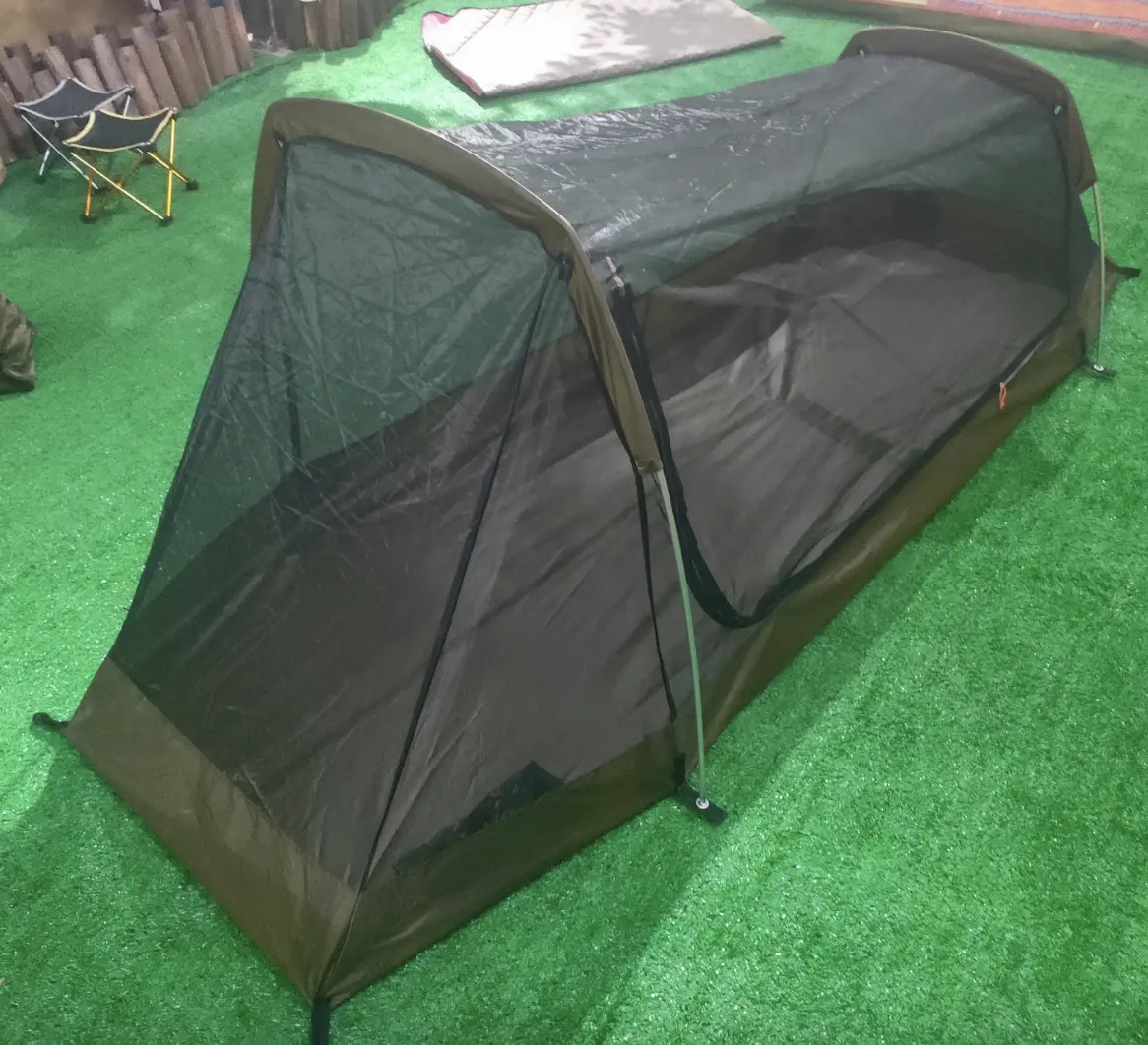 Inşa etmek kolay çift katmanlı çadır açık kamp için fabrika doğrudan satış özelleştirilmiş tünel çadır