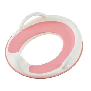 Travel Potty Training Seat for Boys and Girls Kids with Safety Handles Hanging Storage Traveling Portable Potty Seat